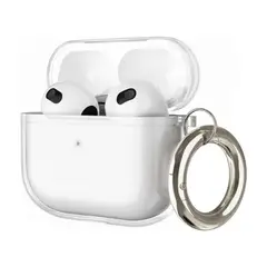 GENERICO - Funda Para AirPods 4 Gen Transparente Antigolpes Con Gancho.