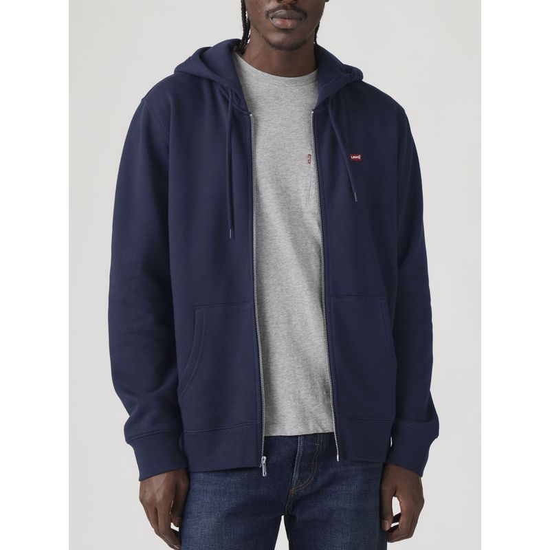 LEVIS - Polerón Hombre Core Zip Up Azul Levis