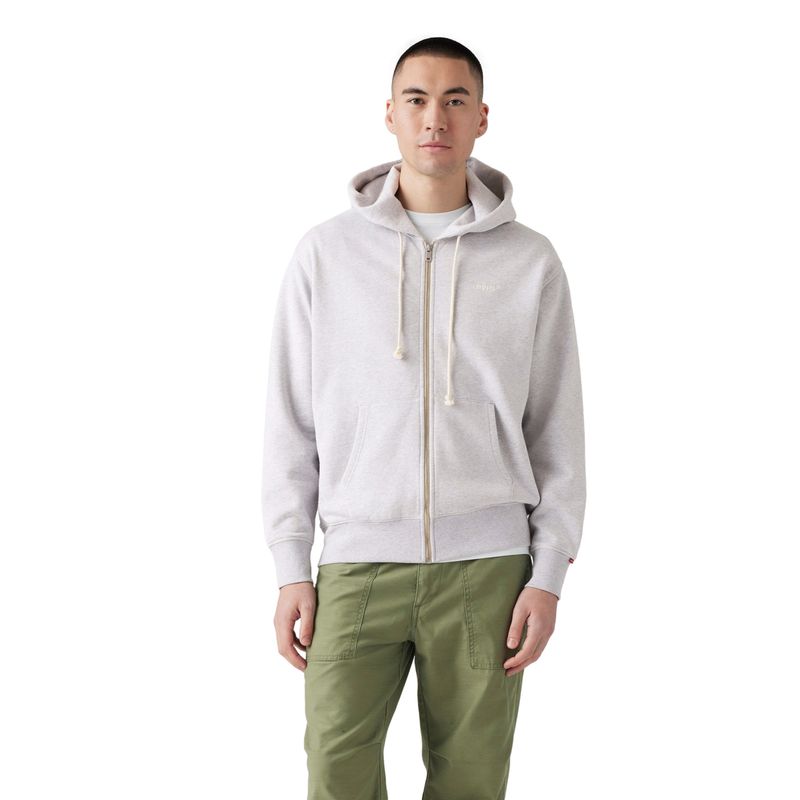 LEVIS - Polerón Hombre Authentic Full Zip Gris Levis