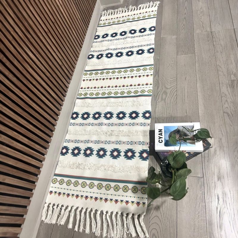 ANGELES DEL HOGAR - ALFOMBRAS PASILLERAS DE LINO 60 CM X 210 CM.