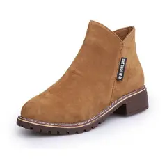 BLWOENS - Botines cortos para mujer de ecocuero