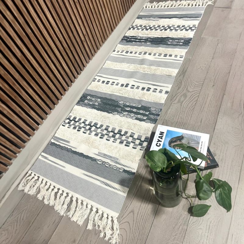 ANGELES DEL HOGAR - ALFOMBRAS PASILLERAS DE LINO 60 CM X 210 CM