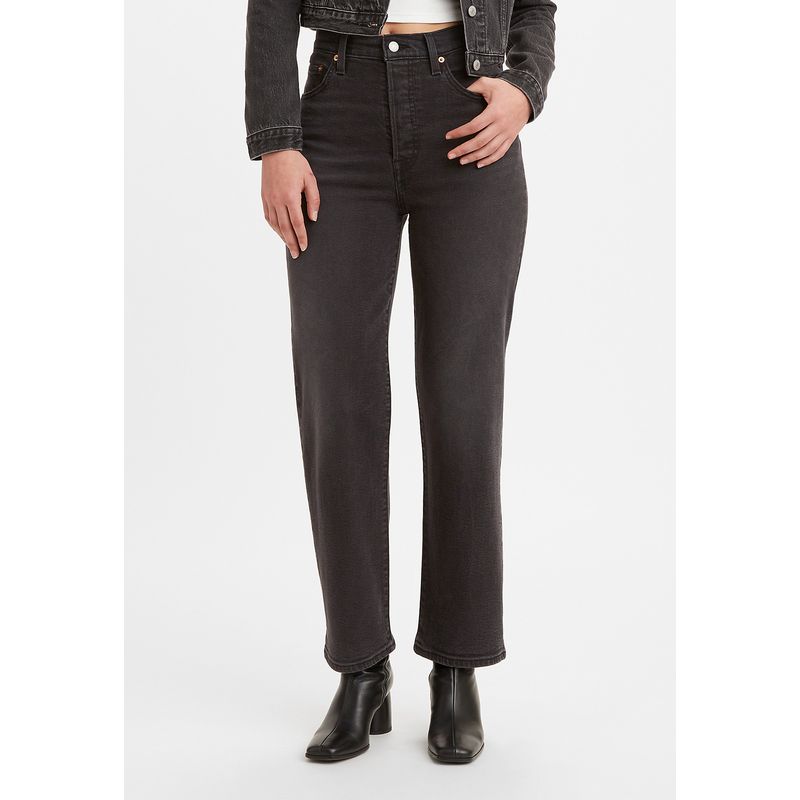 LEVIS - Jeans Mujer Ribcage Straight Ankle Negro Levis