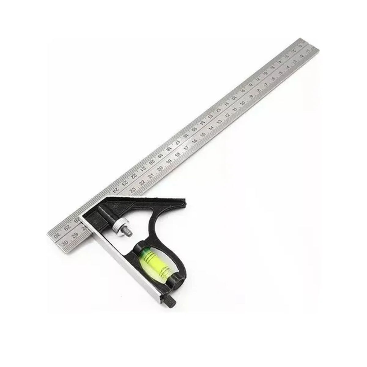 GENERICO - Escuadra Profesional Ajustable Con Nivel Combinada 300mm 12