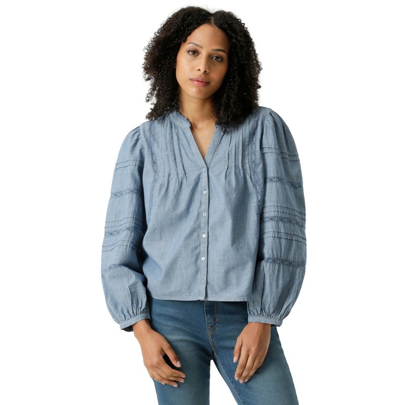 LEVIS - Blusa Mujer Mandy Ls Blouse Azul Levis