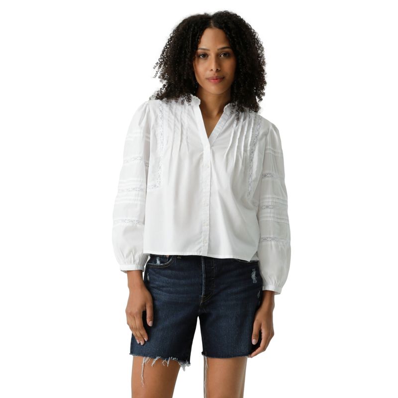LEVIS - Blusa Mujer Mandy Ls Blouse Blanco Levis