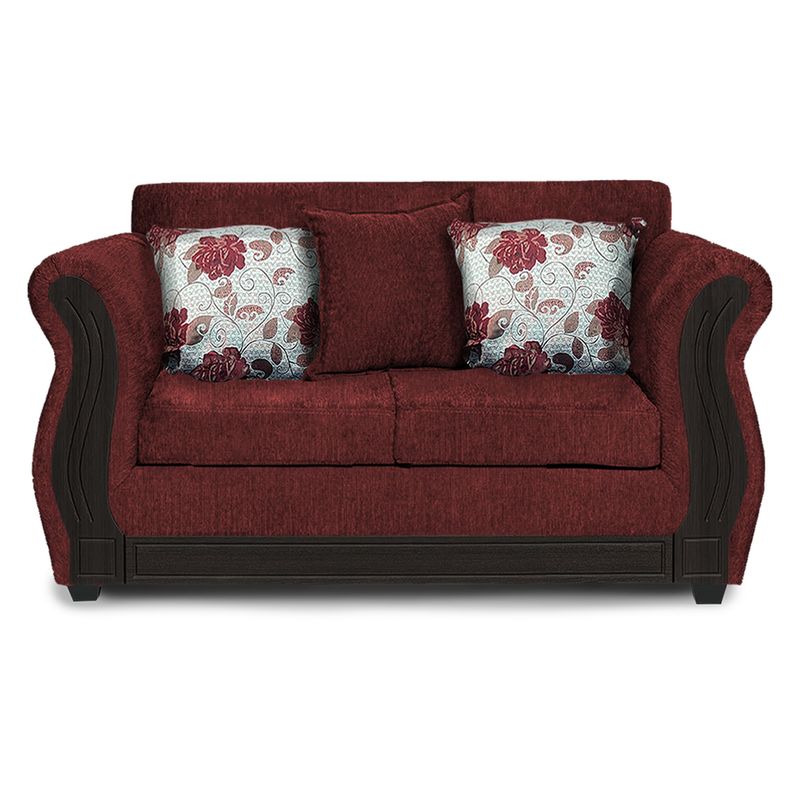ADONIS LEUDH - Sofá 2 Personas Caburgua Chenille Rojo