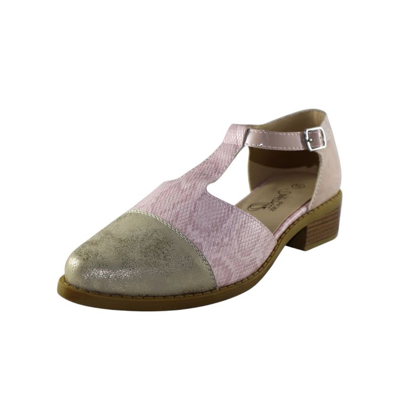 HERIEL - Zapato Rosa Charol Mujer.