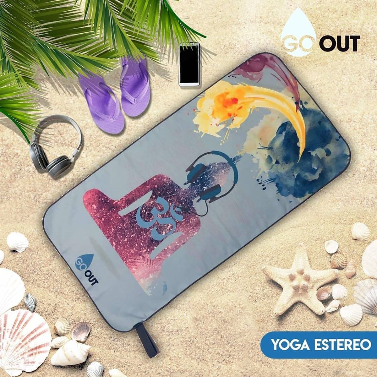 GO OUT - Toalla Go Out Microfibra Diseño Buda