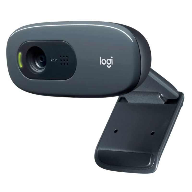 LOGITECH - Webcam - Logitech HD C270 - 1280 x 720 - Audio - USB 2.0 - Black.