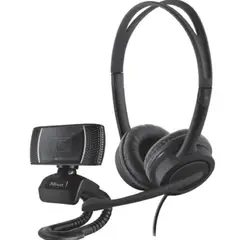 TRUST - Combo Home Office (Webcam/Audífonos) - Doba 2 en 1 - 720p - USB.