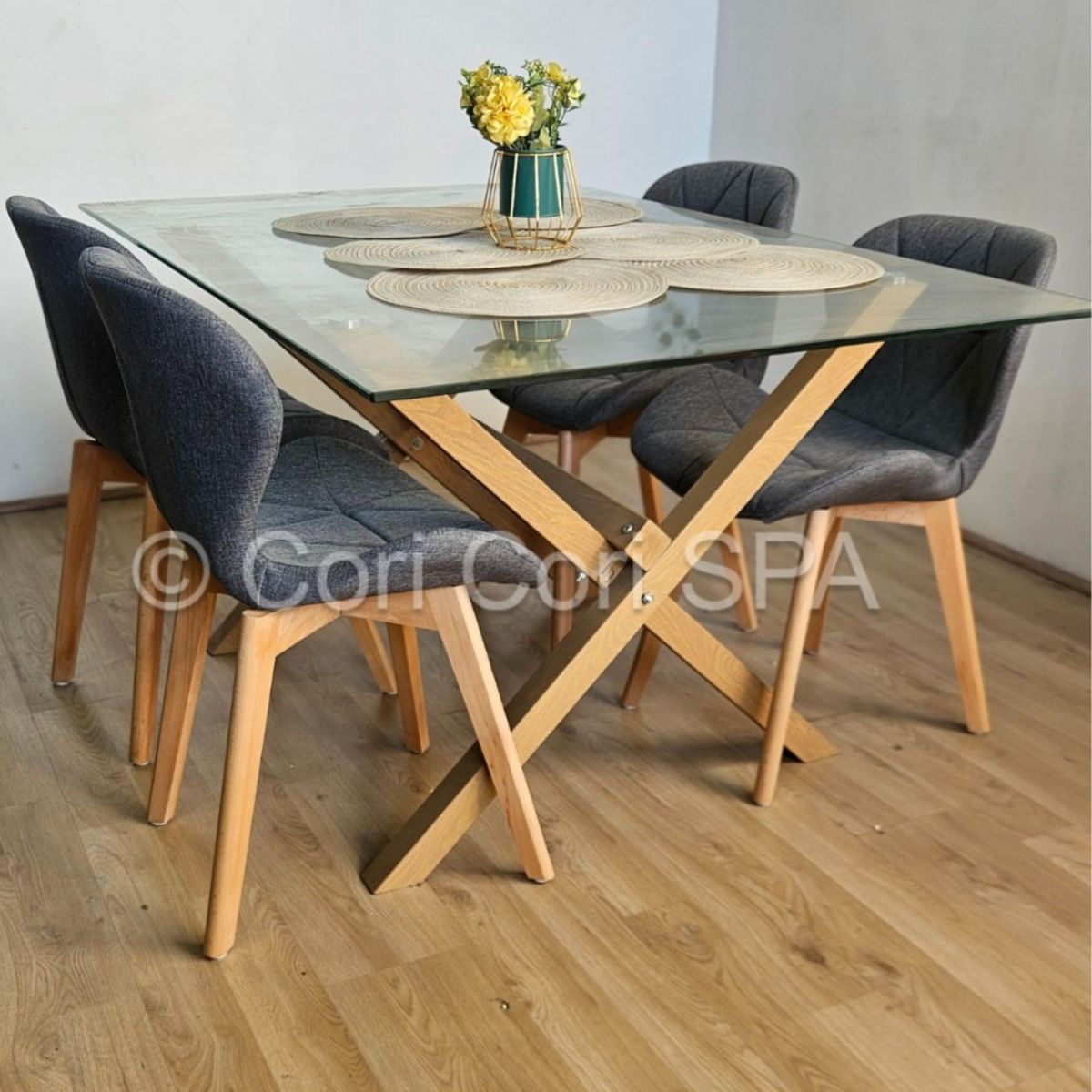 CORI CORI - Silla Mariposa Lino Gris