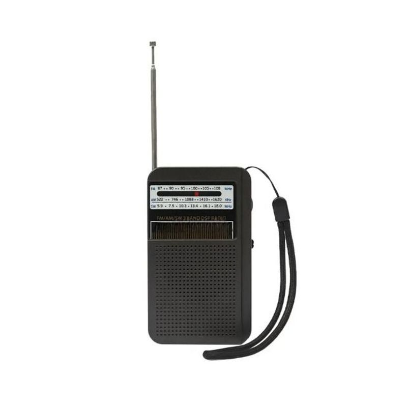 GENERICO - Radio Portatil Bolsillo Am Fm Antena Recargable Usb y Pila