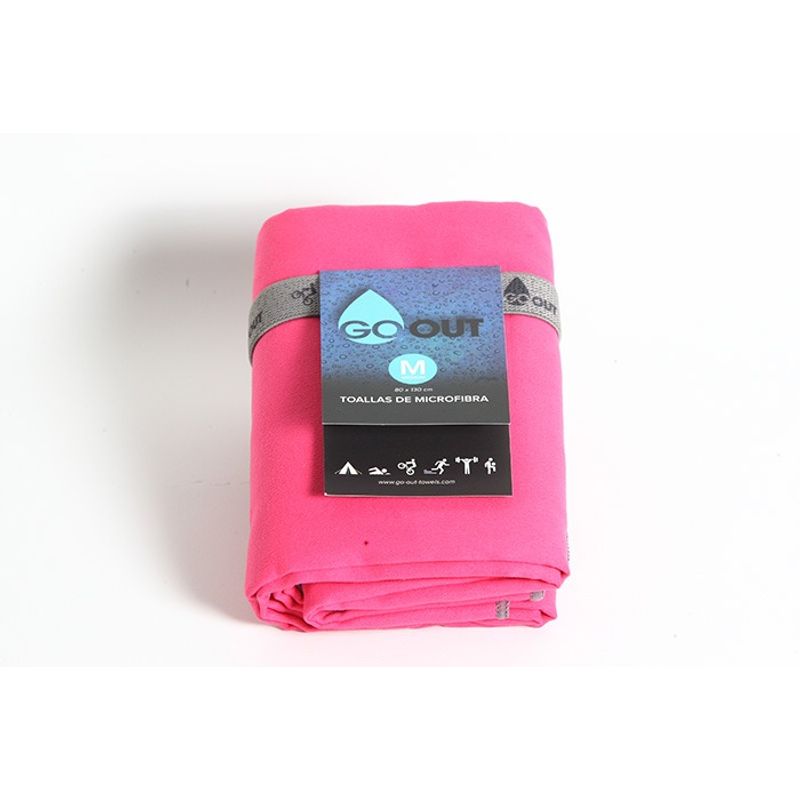 GO OUT - Toalla Go Out Microfibra 80x160 cm Color Rosado.