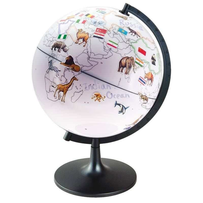 GENERICO - Globo Terráqueo Para Pintar 28 Cm. Globedu003