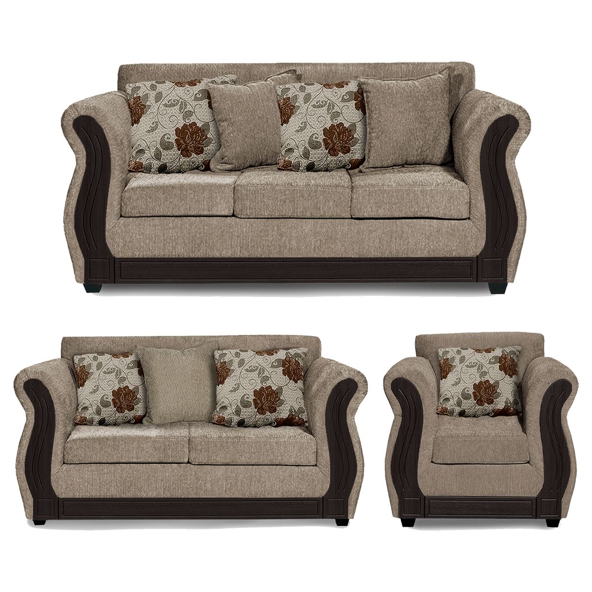 ADONIS LEUDH - Living 3+2+1 Caburgua Chenille Beige