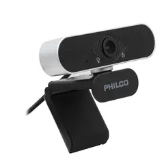PHILCO - Webcam - 1080P FHD - 1080P 1920×1080 - SilverBlack.