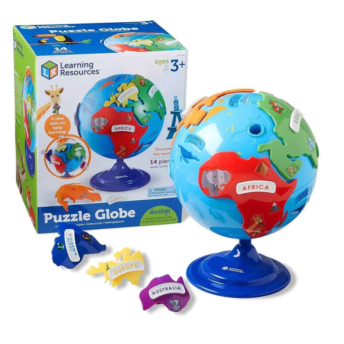 LEARNING RESOURCES - Rompecabezas Globo Terraqueo Learning Resources Niños