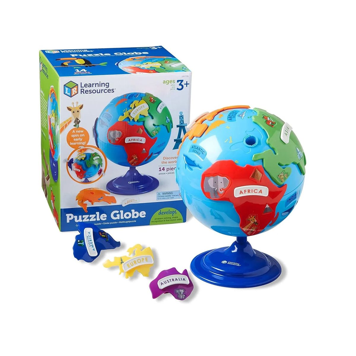 LEARNING RESOURCES - Rompecabezas Globo Terraqueo Learning Resources Niños