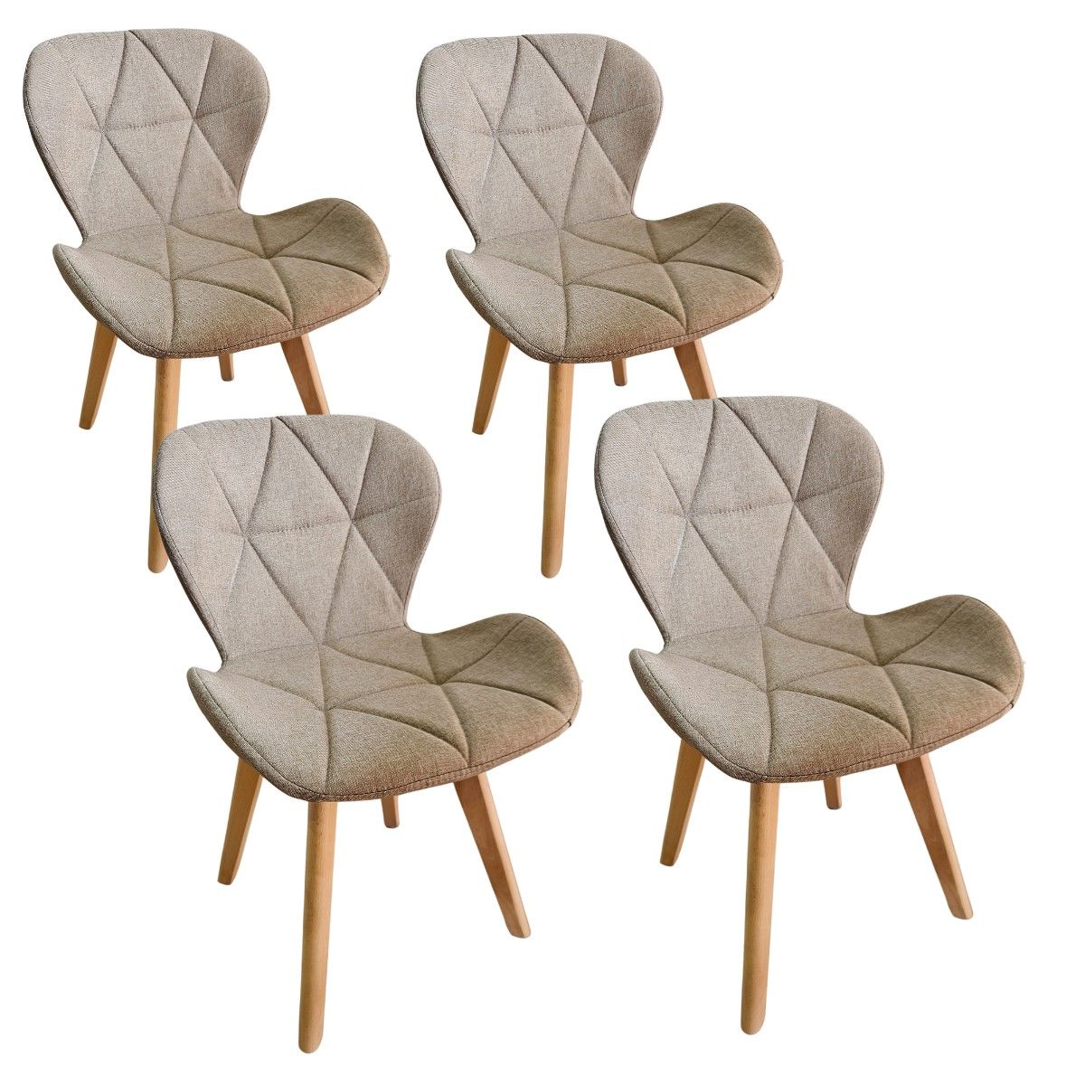 CORI CORI - Pack 4 Silla Mariposa Lino Beige