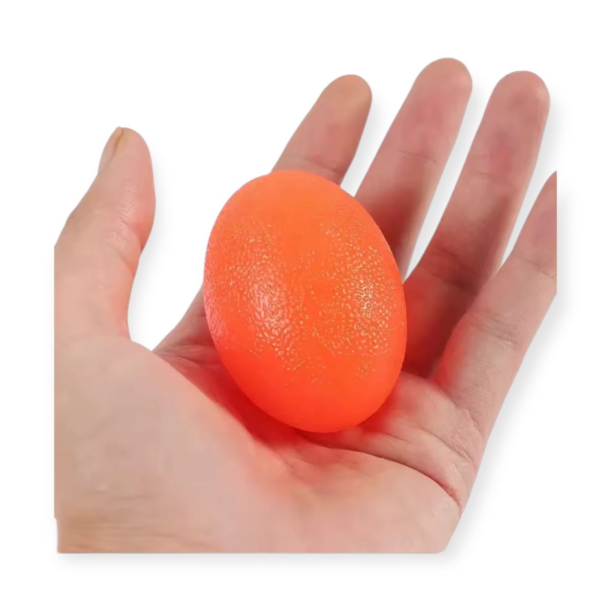 GENERICO - Ejercitador Fortalecedor Silicon Mano Rehabilitación Pack X2 Huevito