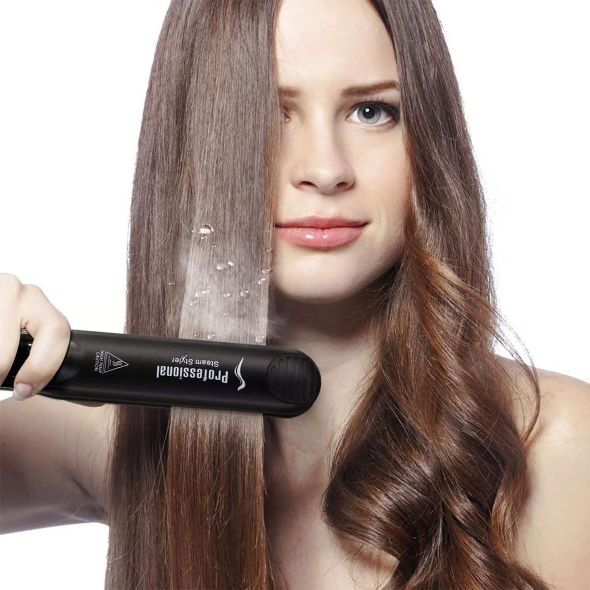 MOVI - Plancha de Pelo Profesional Steam Styler  Alisado Perfecto Vapor
