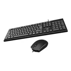 MEETION - Kit Combo Teclado Y Mouse C100 Negro Ergonomico Usb