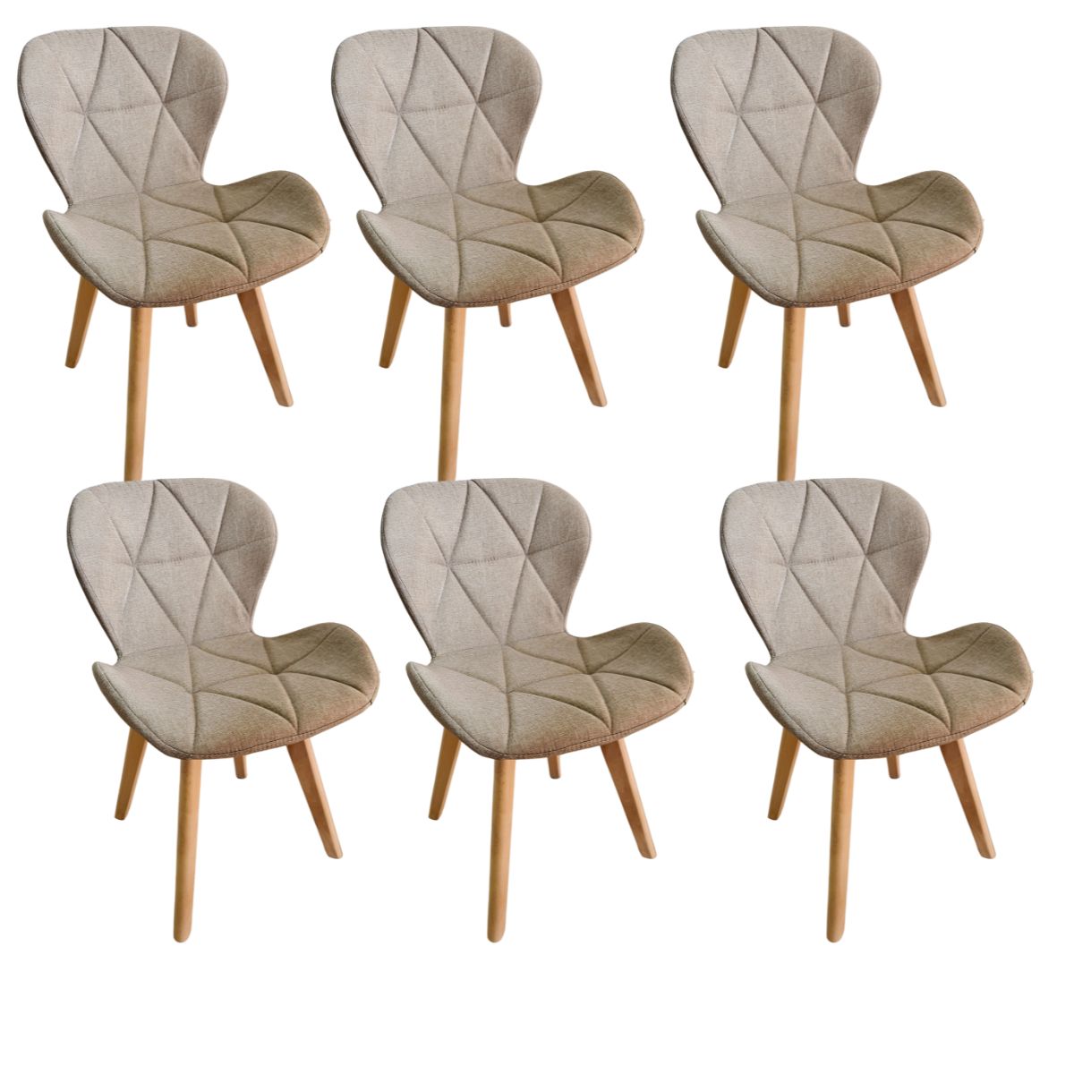 CORI CORI - Pack 6 Silla Mariposa Lino Beige