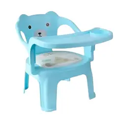 GENERICO - Silla Pequeña De Comer Para Bebés Y Niños Color Azul