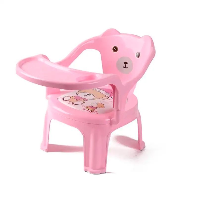 GENERICO - Silla Pequeña De Comer Para Bebés Y Niños Color Rosa