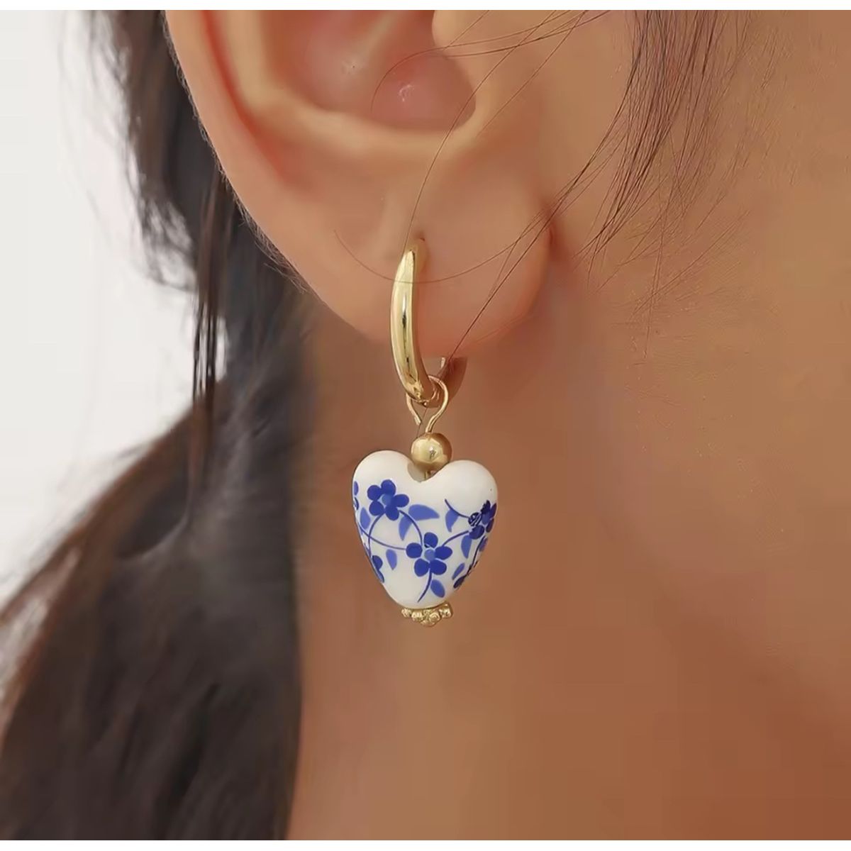 GENERICO - Aros Corazón griego acero inoxidable