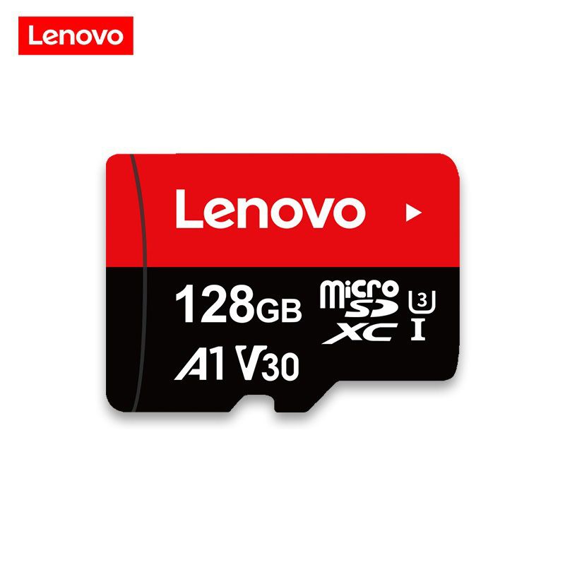 PUREPOWER - Tarjeta de memoria Lenovo de 128GB con adaptador de tamaño completo.
