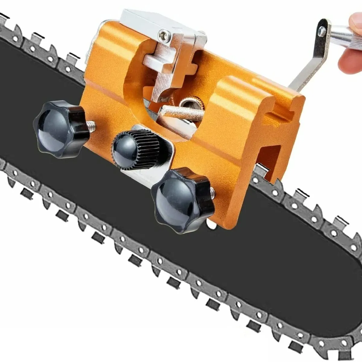 PUREPOWER - Afilador manual adecuado para todo tipo de cadena y sierras eléctricas.