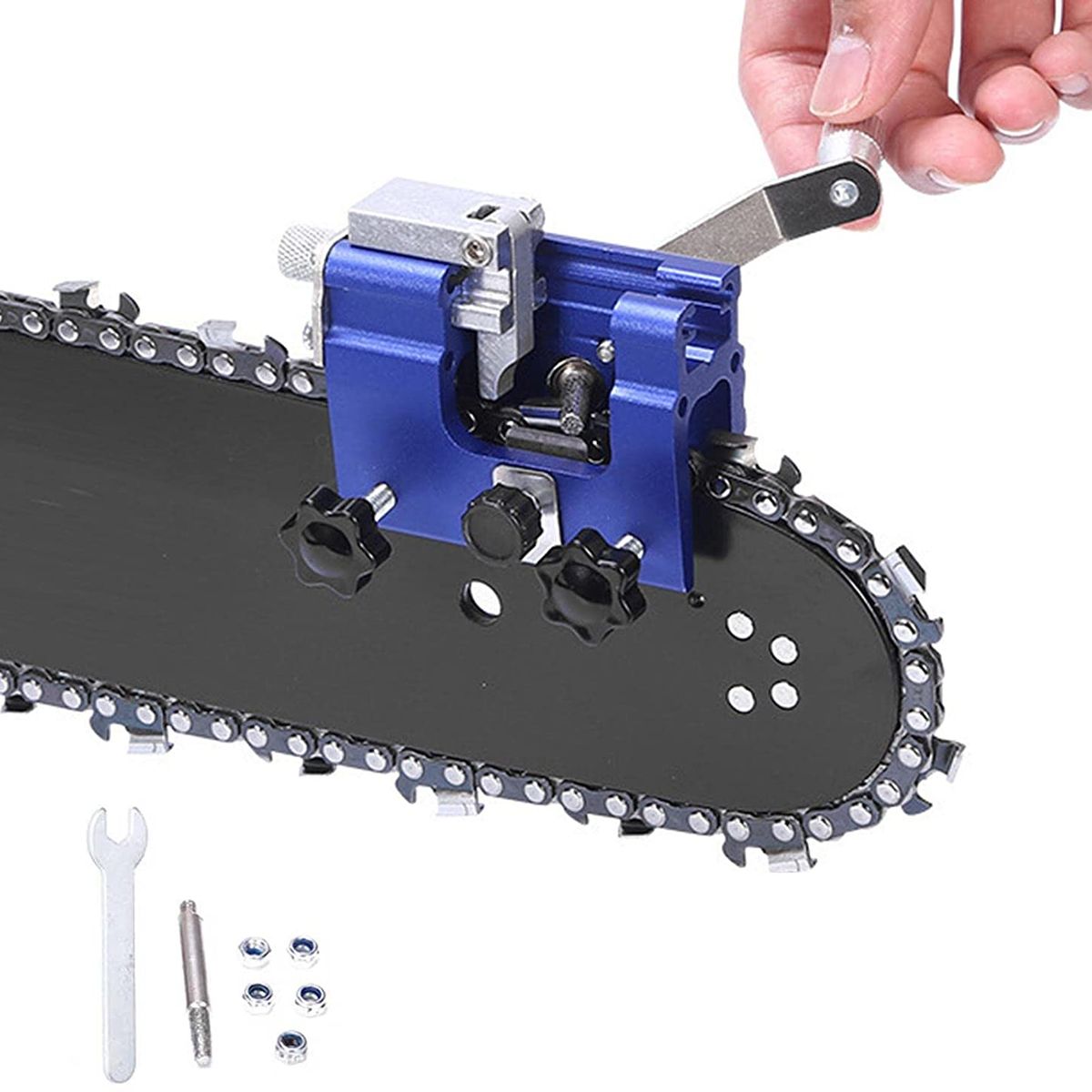 PUREPOWER - Afilador manual adecuado para todo tipo de cadena y sierras eléctricas