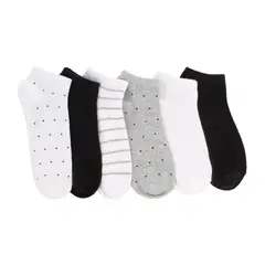 BATA - Calcetines Mujer 6 Pack Liner Diseño Multicolor_.
