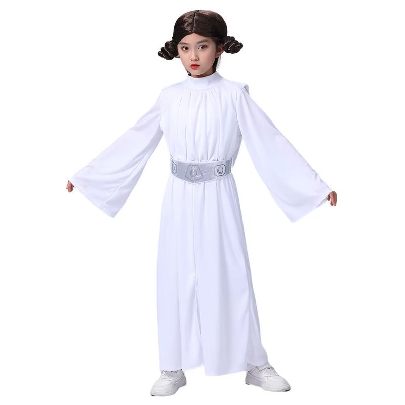 GENERICO - Disfraz Para Niña Princesa Leia - Star Wars Talla 10