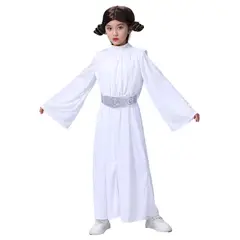 GENERICO - Disfraz Para Niña Princesa Leia - Star Wars Talla 10