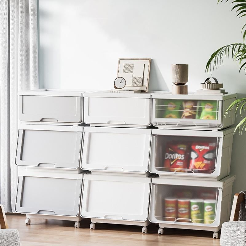 GENERICO - Set 3 Caja Organizadora  Plástica Multiuso 46.5*37*31 Ruedas gratuitas.