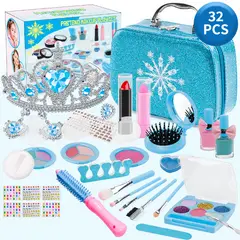 COZYNOOK - Kit Set Maquillaje Niña Juguetes Salon Belleza Estuche 32pcs