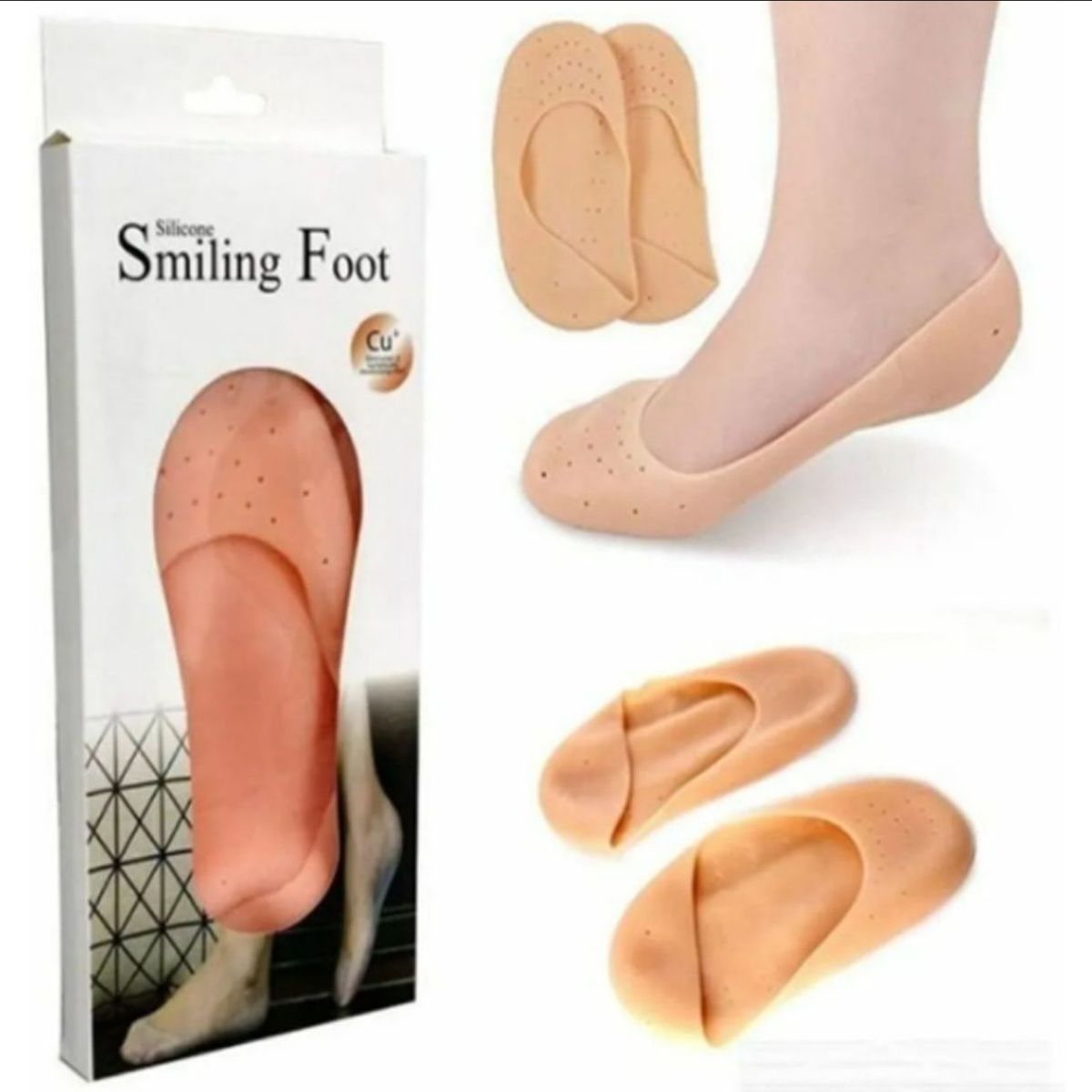 GENERICO - Calcetines De Silicona Hidratantes Protector Pies Par Talón