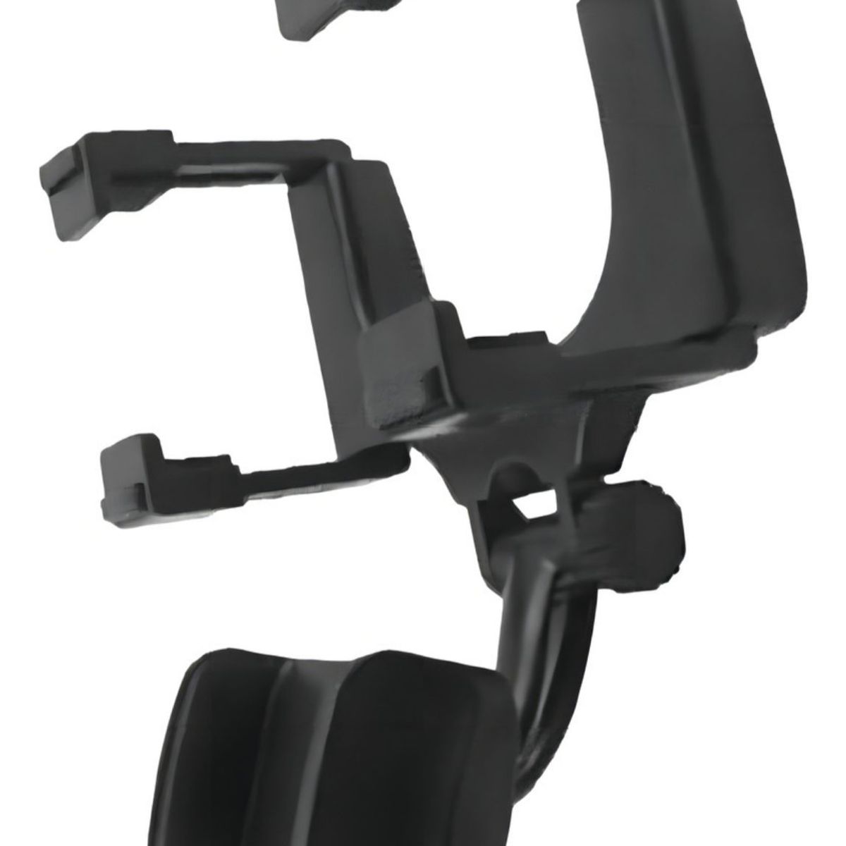 GENERICO - Soporte De Teléfono Porta Celular Auto Retrovisor Universal Color Negro.