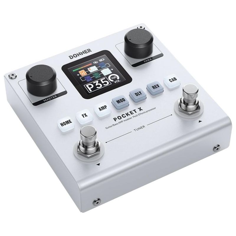 GENERICO - Pedalera Interfaz para Guitarra y Bajo Donner Pocket X