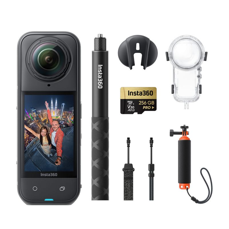 INSTA 360 - Cámara de acción Insta360 X5 Paquete invisible de buceo