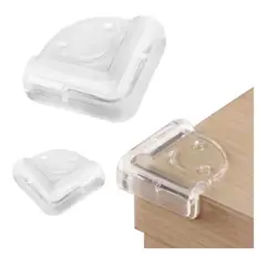 GENERICO - Pack 4 Topes Protectores Silicona Seguridad Muebles Hogar