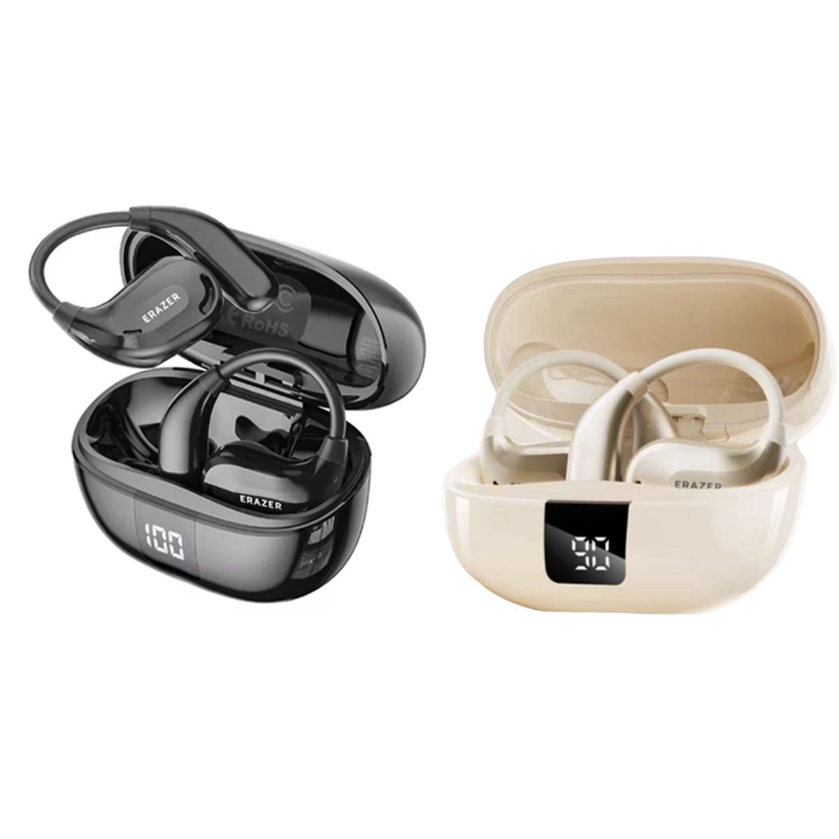 LENOVO - Set 2 Audífonos Lenovo XT66 Pro Tws Bluetooth 5.4 -Negro y Blanco