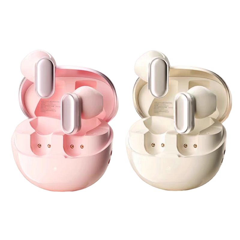 LENOVO - Set 2 Audífonos Lenovo LP19 PRO TWS Bluetooth 5.4 Rosa y Blanco