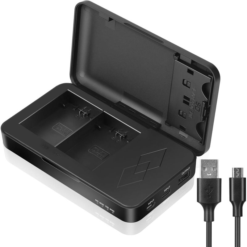 NEEWER - Dual Cargador Usb Caja P Sony Np-fz100 Batería A7C FX30 Power Bank