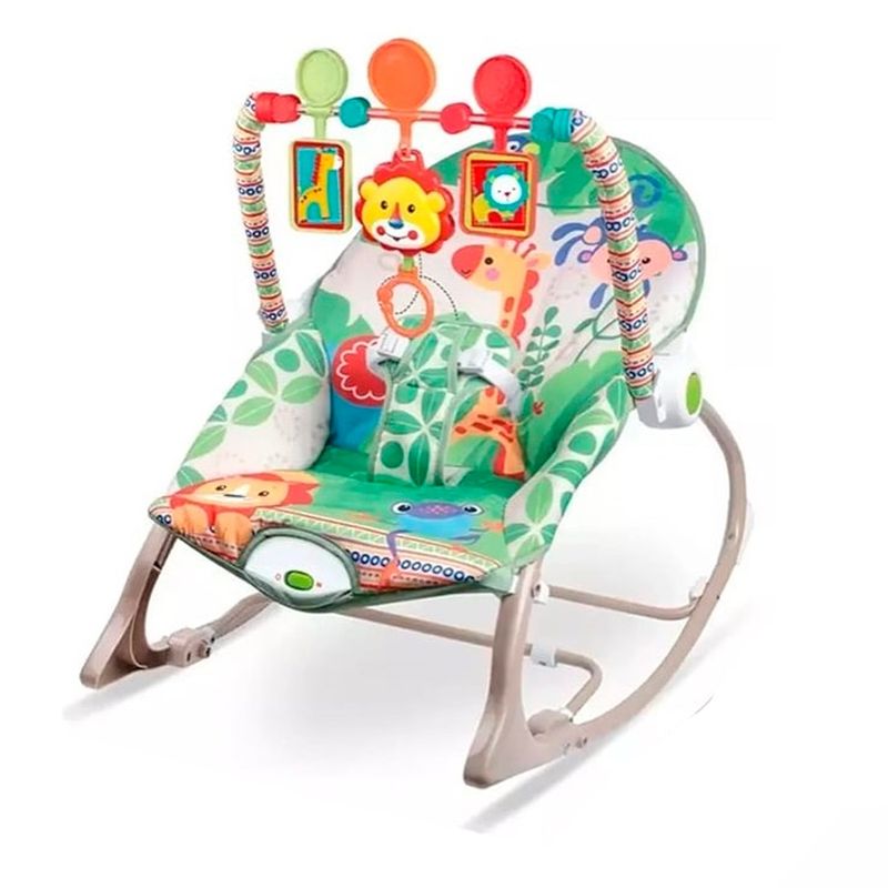 GENERICO - Silla Mecedora Vibradora Para Bebés Verde