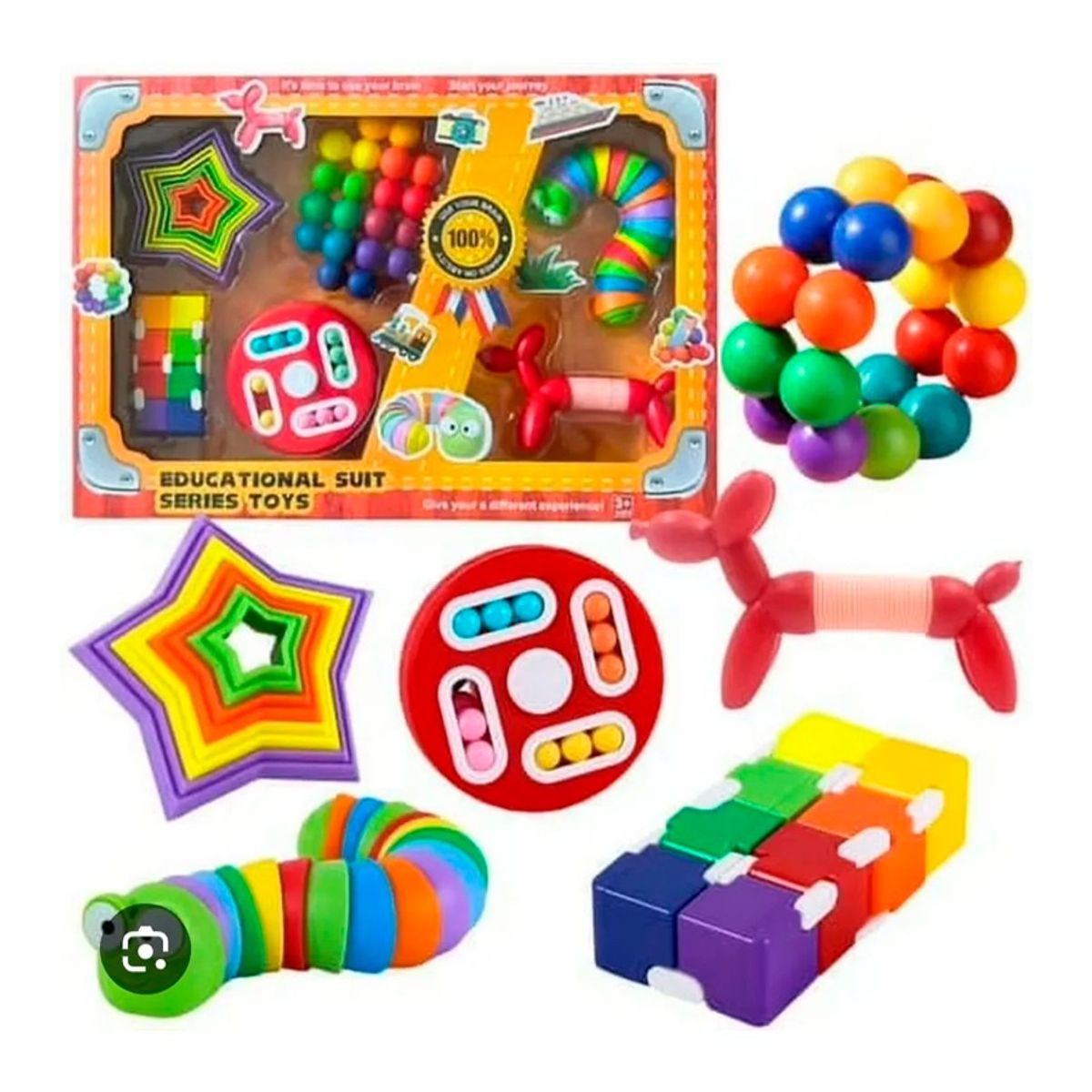 GENERICO - Kit Sensorial Educativo Antiestrés Para Niños