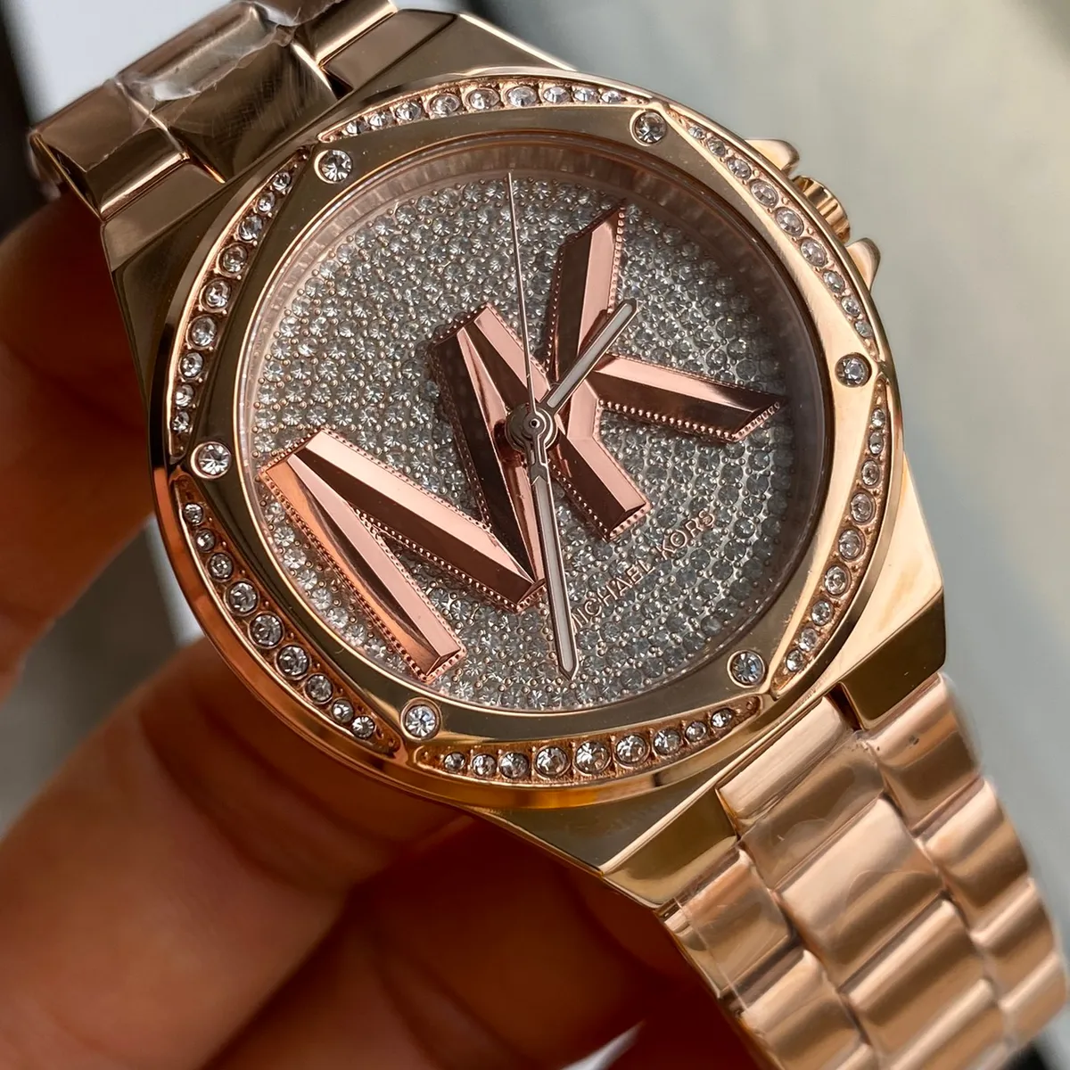 MICHAEL KORS - Reloj Michael Kors Lennox MK7230 Rose Gold Acero Inoxidable Para Mujer